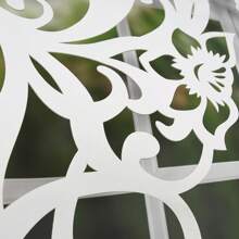 優質特麗綸薄紗窗簾套裝，2片，觸感柔軟，精美鏤空圖案設計，兒童房設計首選，400*145cm - 白色 - 查看 5