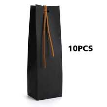 10pcs Kraft Paper Gift Bag Party Candy Gift Mini Boxes Birth Favors Party Gift Wedding Cookie Candy Bags Festival Favor Box - Multicolor - View 15