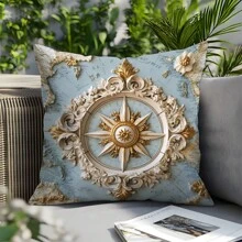 1 chiếc 17,7*17,7in (45*45cm) Vỏ gối in hoa hồng bằng polyester [In một mặt] [Không bao gồm ruột gối], Vỏ gối trang trí nhà cửa cho ghế sofa, giường, ô tô, đơn giản & thanh lịch để sử dụng hàng ngày hoặc trang trí cao cấp - Nhiều màu - Xem 1