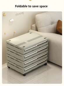 1pc Storage Box Household Artifact Large Capacity Toy Sorting Storage Box Cover Folding Student Book Storage Cabinet Basket