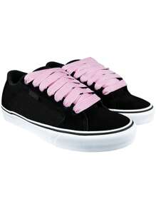 1 par de cordones planos y gruesos de 3/4" de ancho, de unicolor, para todo tipo de zapatos - cordones para tenis - Rosa - Ver 4