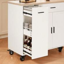 SoBuy Kitchen Cart FKW126-WN - White - View 8