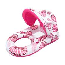 New Inflatable Swimming Pool Lounge Chair, Adult Swimming Pool Floating Recliner With Sunshade, Footrest, And Swimming Pool Float, Beach Essentials, Beach Accessories - Multicolor - View 7