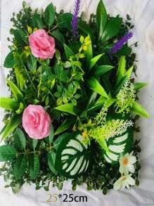 Simulation Milan Lawn Plant Wall Background Wall Decoration Fake Lawn Grass (Some Accessories Have Random Colors)