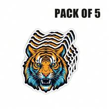 Cool Tiger Sticker - Waterproof Vinyl Decal, Suitable For Car, Laptop, Wall, Window, Door, Water Bottle, Bumper Stickers, Size - 3 Inches On The Long Side - Multicolor - View 11