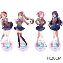 Doki Doki Literature Club! Acrylic Character Figures, Cute Anime Acrylic Desk Decor, Monika, Sayori, Natsuki, Yuri Figures, Anime Home Desktop Accessories Birthday Gifts Graduation - Multicolor - View 17