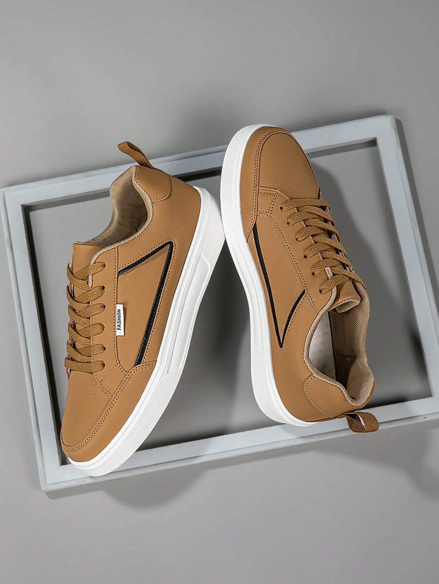 2025 New Men's Sports Shoes, Men's Fashionable And Handsome Casual Shoes, Lace Up Men's Shoes, Skateboarding Shoes, Men's Sneakers, Personalized Street Men's Shoes