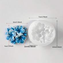 1/2pcs Silicone Flower Mold For Aromatherapy Candles, Soap Clay Crafts Candle Mold Making Kit, Epoxy Resin Casting, Polymer Crafts Gifts Valentine's Day, Birthday Gift, And Home Wedding Decor - White - View 11