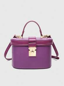 2025 新款硬盒包，大容量女士单肩手提包和斜挎包，优质五金和皮革材质，优雅品质和触感，适合化妆包、零钱包、外出、街头、派对小行李箱