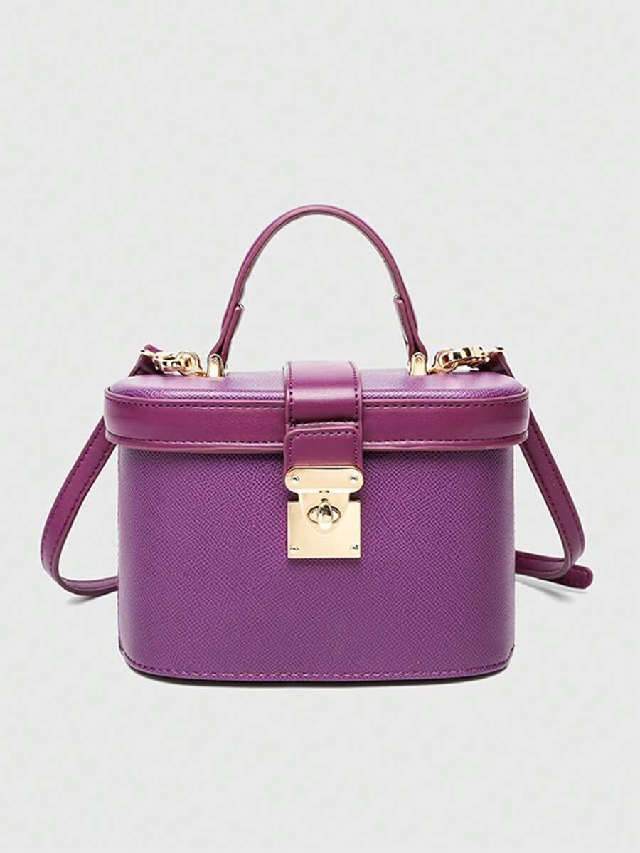 2025 新款硬盒包，大容量女士单肩手提包和斜挎包，优质五金和皮革材质，优雅品质和触感，适合化妆包、零钱包、外出、街头、派对小行李箱