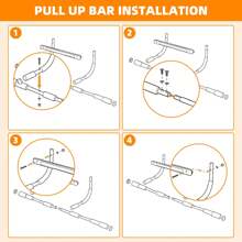 ACTIVE FOREVER -Pull Up Bars, Wall Mounted Pull Up Bar, Chin Up Bar, Multi Gyms For Home, Strength Training Equipment - Black - View 7