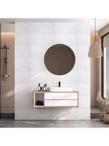 20PCS Self-Adhesive Black Marble PVC Cladding Wall Panels For Kitchen Bathroom Carnival Home Sticker - 黑與白 - 查看 2