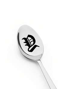 Initial Spoon - Engraved Coffee Spoon Gift - Unique Party Accessory, Personalized Coffee Lover Present, Birthday Gift Idea For Him Or Her, Themed Kitchenware, Novelty Tableware