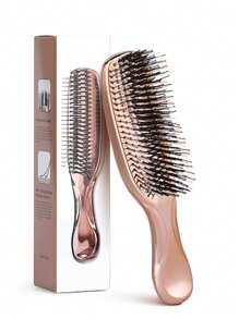 Cepillo para masaje del cabelludo enchapado, peine para desenredar meridianos apto para todo tipo de cabello, masajeador de cabeza resistente al agua y seco, amigable para viajar, cepillo, peine, herramientas para el cabello, productos y accesorios para el cabello, artículos esenciales de belleza para el barbero, salón y viaje
