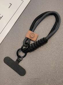 Nuevo estuche universal para teléfono con correa de muñeca decorativa trenzada de nailon, cordón de muñeca resistente con soporte para tarjetas