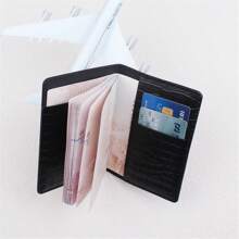 1pc Couro PU Hot Stamping Mapa Capa de Passaporte Estojo para Passaporte Porta-Passaporte Carteira para Passaporte Porta-Cartão Leve Acessórios de Viagem de Moda Para Voo Para Mulheres ou Homens Para Estudantes De Volta às Aulas Artigos Essenciais de Viagem Material Escolar Feriado Artigos Essenciais de Férias Férias