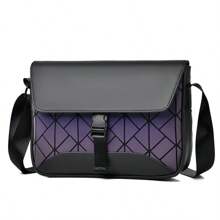 2025 新款菱形图案男士单肩包，时尚单肩斜挎包，时尚胸包，百搭男士包