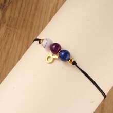 Summer Beach Anklet Women Sea Party Waterproof Ankle Bracelets Braid Adjustable Anklets Colorful Constellation Bohemia Jewelry Holiday Gifts Aries Taurus Gemini Cancer Leo Virgo Libra Scorpio Sa