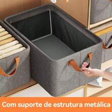 Tidy Clothes Storage Box Underwear And Trousers Grid Drawer Multipurpose Foldable Gray Color - Grey - View 4
