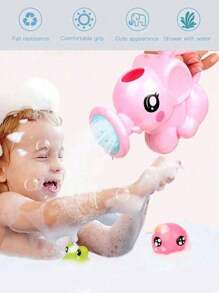 可爱儿童沐浴动物玩具，大象形洒水器沐浴玩具，淋浴浴缸浴室沐浴玩具，沐浴用品淋浴工具婴儿浴室玩具，淋浴喷头，沐浴玩具，婴儿玩具，男孩和女孩的生日/节日礼物（部分颜色随机）
