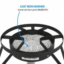 200,000 BTU Outdoor Stove Propane Burner Cooking Gas Portable Cooker BBQ Grill - 1 - View 9