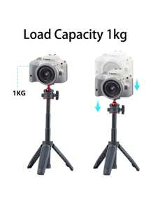 Desktop Tripod Expandable Mini Tripod, Portable Collapsible Phone/Camera Tripod Stand For Live Streaming, Vlogging, Selfie