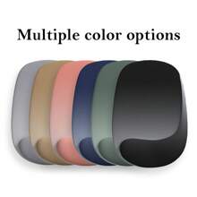 1 件水滴形人体工学鼠标垫，带腕托，多种颜色可选，防滑底部，有助于缓解电脑/笔记本电脑办公使用的手臂疼痛