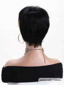 Women's Fashion Fluffy Short Curly Wig In Black, Highlighted Light Golden, Brown, Red Colors. 10 Inch Synthetic Fiber With Side Bangs, Short Hair Wig Suitable For Daily Wear, Festivals, Costume Parties, Halloween