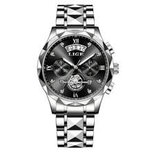 LIGE LIGE Fashion Women's Elegant Watch Waterproof Luminous Quartz Watch Business Daily Calendar Watch