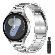 18 毫米 20 毫米 22 毫米不锈钢表带，适用于三星 Galaxy Watch 7/6/5/4/3 40 毫米 44 毫米、S3、Active2、Watch GT4、GT5、GT2