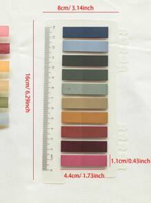 1 包 200 张全彩秋收索引贴纸，半透明塑料 PET 标签，学校用品，返校