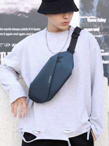 Men's High-End Capacity Lightweight Luxury Casual Crossbody Bag, Water-Resistant Shoulder Messenger Bag, Suitable For Teen Summer Casual Outdoor Athletic Or Vacation Travel Or Graduation Gifts Or Birthday Dress Accessories