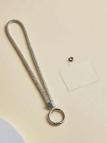 1 件全水钻手机挂绳，配有水钻吊坠、钥匙扣和钥匙圈手机带 - 彩色 - 查看 11