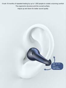 NEW SENYANG Forest Yang 新款真无线夹式运动耳机，音乐舒适耳塞，TWS HIFI 杜比低音 9D 立体声高清通话耳机，兼容安卓和 iOS 手机，游戏耳机，智能耳塞 - 均碼 - 查看 6