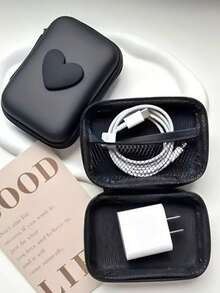 Bestselling Heart-Shaped Square Earphone Case, Zipper Data Cable Package Box, Charging Cable Hard Case, Anti-Pressure EVA Storage Bag, Bow Storage Bag, CCD Camera Bag, Bluetooth Earphone Bag - Multicolor - View 10