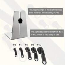 1pc Stainless Steel Zipper Puller Tool, Easy To Insert And Slide On Zipper For Zipper Repair And Installation