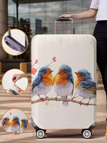 动物图案行李箱盖 18-32 英寸灵活行李箱盖，适用于 18-32 英寸行李箱盖防刮保护器行李箱保护器行李箱盖保护罩防尘罩行李箱防尘罩旅行配件返校、学校用品、购物返校书包学校配件学校用品
