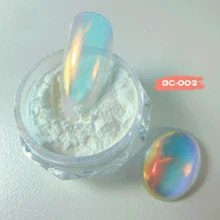 0.2g/Box Nail Powder Pearl Rubbing On Nails Aurora Pink Chrome Dust Nail Art White Moonlight Mirror Glitter Manicure Holographic Powder Nail Art Decoration