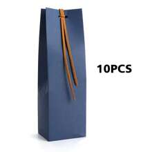 10pcs Kraft Paper Gift Bag Party Candy Gift Mini Boxes Birth Favors Party Gift Wedding Cookie Candy Bags Festival Favor Box - Multicolor - View 12