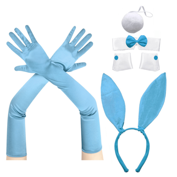 D EXCEED 5PCS Easter Women's Dress Up Ball Rabbit Ears Hairbands Cute Rabbit Headwear Role Playing Costumes Halloween Gift Cosplay Prom