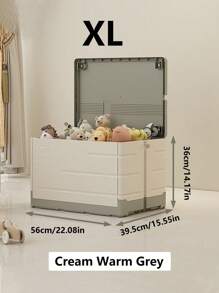 1pc Storage Box Household Artifact Large Capacity Toy Sorting Storage Box Cover Folding Student Book Storage Cabinet Basket