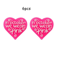 6 bucăți, margele focale din silicon, diferite stiluri, inclusiv margele focale din silicon cu panglici, potrivite pentru realizarea manuală de bijuterii, pixuri cu mărgele, pandantive cu breloc, pandantive pentru genți, etc., sortiment de margele și margele