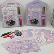 Sanrio Cute Cartoon Makeup Color Painting Handmade DIY Material Pack Cute Interactive Set