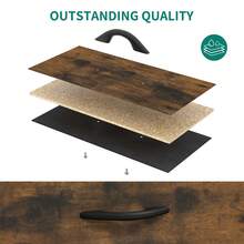 Cómoda, Organizador de 8 cajones de tela para el armario de la sala de estar del dormitorio, estructura de acero resistente, cubos de tela de fácil extracción y tapa de madera, cómoda de tela