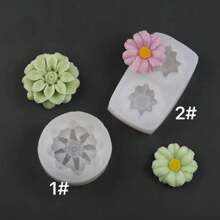 Morbida moletta in silicone a forma di fiore, accessorio decorativo C e moldavo dessert