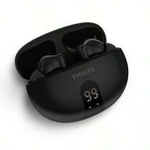 PHILIPS Bluetooth Headset TAT3559 In-Ear Wireless Bluetooth Headset High Sound Quality And Long Battery Life Bluetooth V5.4 ANC Active Noise Reduction Technology 20 Hours Of Ultra-Long Composite Battery Life Black