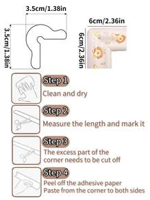 2 Meters Long Beige Baby Anti-Collision Strip, Anti-Collision Corner Cloud-Shaped Foam Elastic Material, Cartoon Design, Free Cutting, Self-Adhesive, Easy To Use After Tearing, Not Easy To Leave Marks Table Corner Protection Anti-Knock Furniture Protective Cover