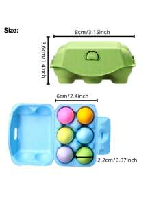 5 Egg Trays Can Be Paired With 6 Eggs. Reusable Egg Storage Box, Colorful Storage Box, Can Hold Up To Six Egg Containers, Cardboard, Egg Storage, Mother's Day Gifts, Father's Day Gifts, Wedding Supplies, Party Supplies. DIY - Multicolor - View 10