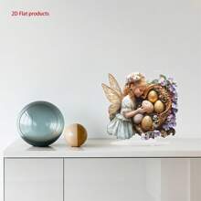 Adornos de huevos de Pascua 2D planos de acrílico, mariposas, hadas, huevos de Pascua, decoración de escritorio, adornos artesanales - vistoso - Ver 4