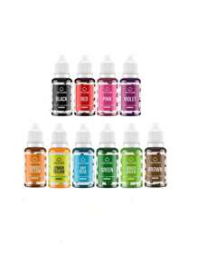 DIY Baking Decorations Gel Kit - Multi-Color Gel-Based Easter Egg Dye Set Concentrated Colors Suitable For Baking Decoration DIY, Soap Coloring (Some Accessories Are Sent Randomly)